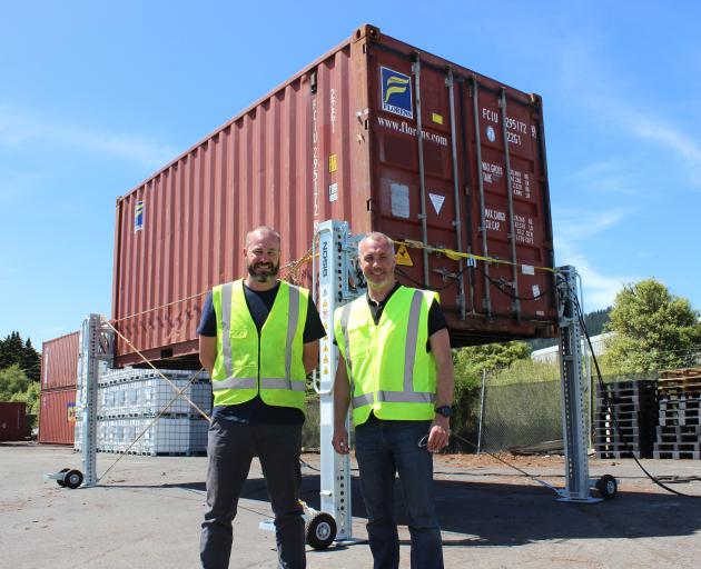 Otago Export Awards winners Greg (left) and Mark Fahey, founders of Dunedin-based Bison Group, in...