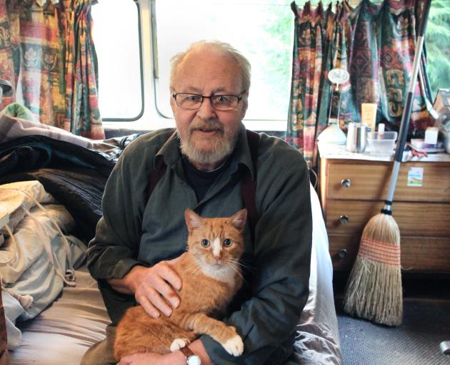 After a rough few years, Southland retiree John - and his cat Puss - now lives in a caravan,...