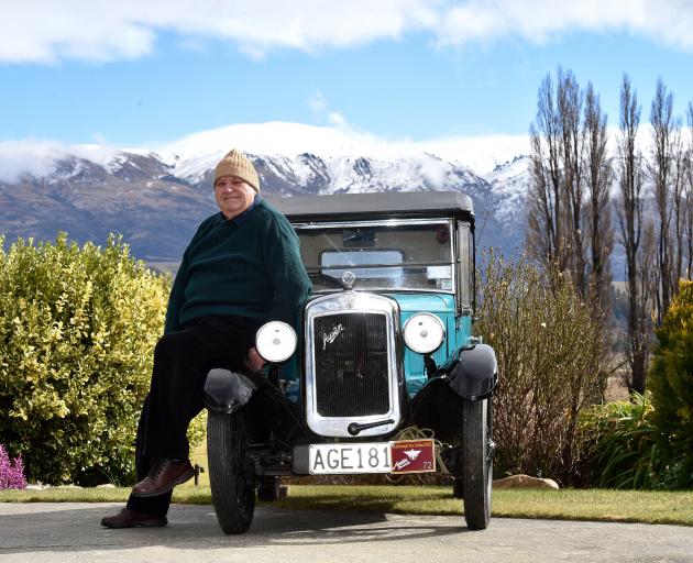 Ken Brown, of Cromwell, with his 1930 Austin 7 Chummy car, which will re-enact an epic road trip...