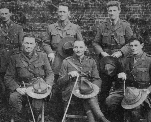 Some of the Presbyterian chaplains with the expeditionary forces. Back row (from left): Revs G. T...