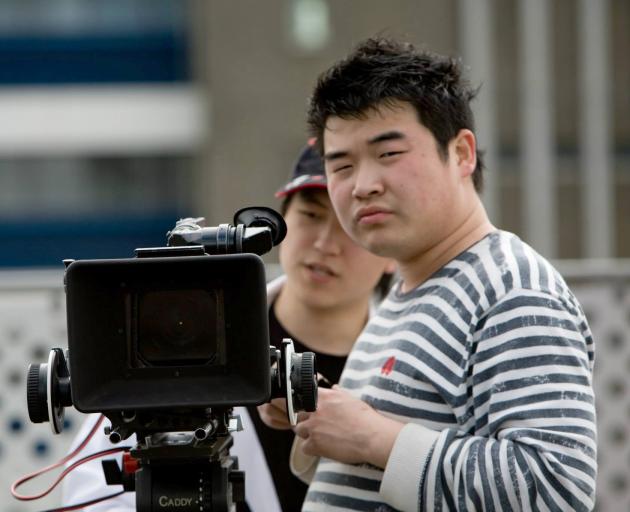 Dunedin film-maker Sam Li hopes the success of his silent short film Mrs Mokemoke, which has been selected to play at a film festival in New York, will continue into a feature film he is planning to make and shoot in Otago in summer. Photo: Supplied