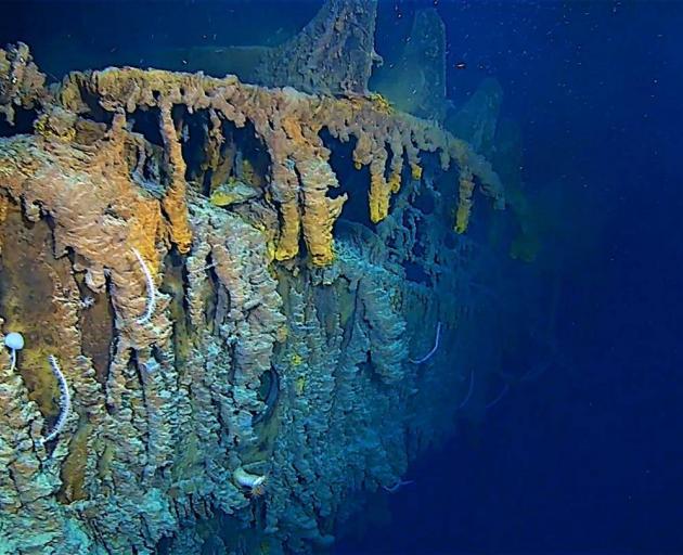 The RMS Titanic pictured recently by crew from EYOS Expeditions who led an expedition to the site...