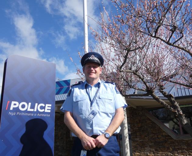 Central Otago sub-area supervisor Senior Sergeant Clint Wright, outside the Alexandra police...