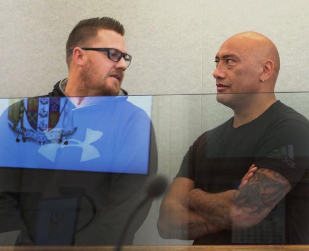 Blair Pritchard  (left) and Robert Kaiwai threatened a woman because they knew she had come into...