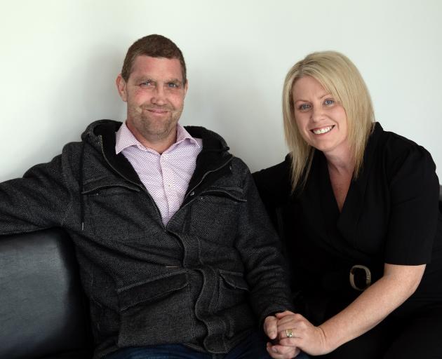 Terminally ill Southland father Blair Vining and wife Melissa were at the Auckland Hospital...