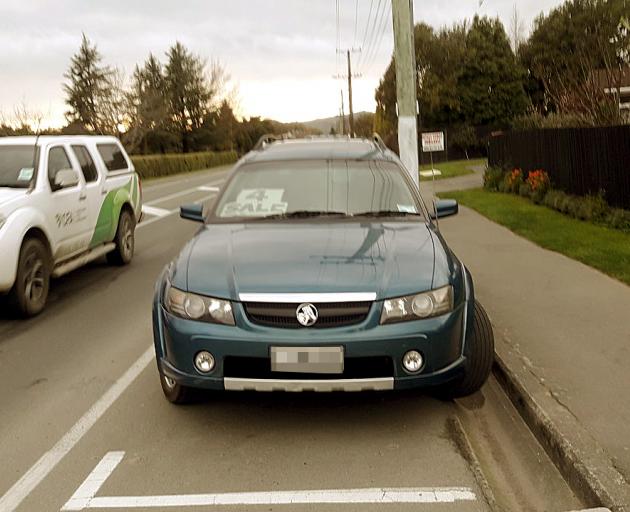 Parking a car on the road with a for sale sign like this one in Lincoln will be banned completely...
