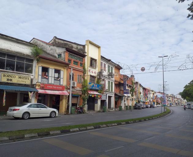 Chinese shophouses pepper the old town.