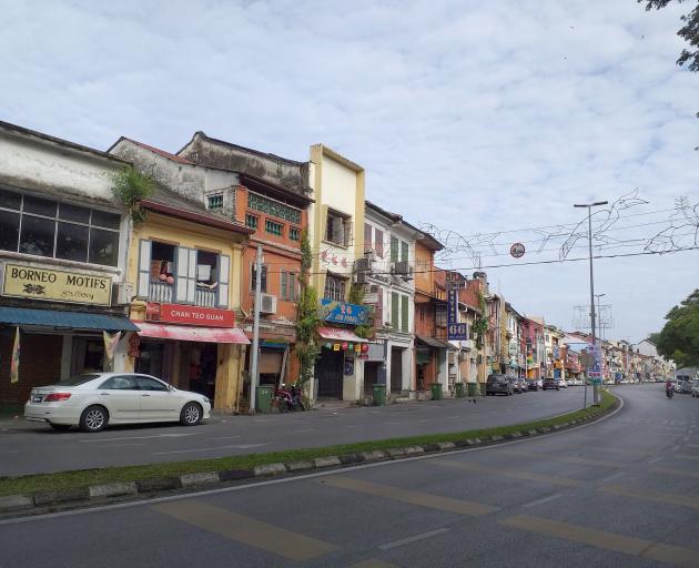 Chinese shophouses pepper the old town.
