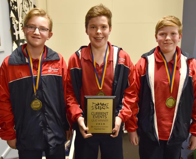 Years 7-8 winners on the night with 92 points are Ryan Williams (12), Archie Smith (13) and...