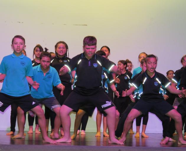 Tuahiwi School pupils perform a haka during the North Canterbury Kapa Haka Festival last week. Photos: Supplied