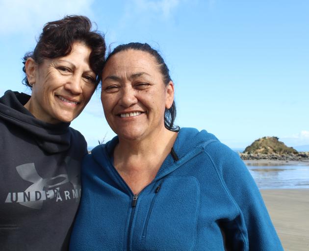 Orepuki residents sisters Karen (left) and Trish Bailey demonstrated yesterday how tents (below)...