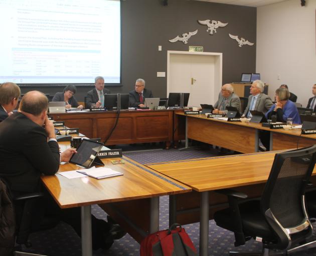 The Southland District council discusses the annual plan. Photo: Laura Smith