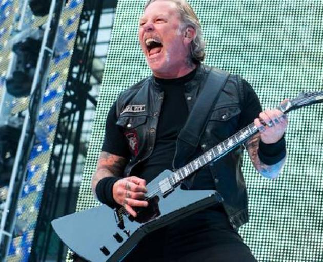 Metallica frontman James Hetfield has re-entered a treatment programme to work on his addiction recovery. Photo: Getty Images Metallica frontman James Hetfield has re-entered a treatment programme to work on his addiction recovery. Photo: Getty Images