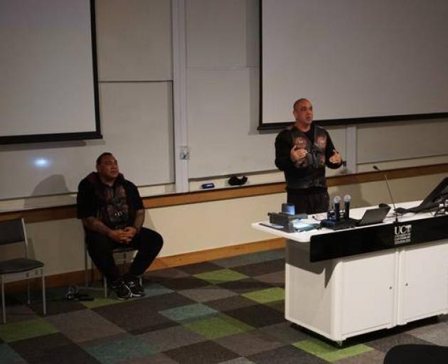 Mark Griffiths shared his story. Photo / Katie Harris