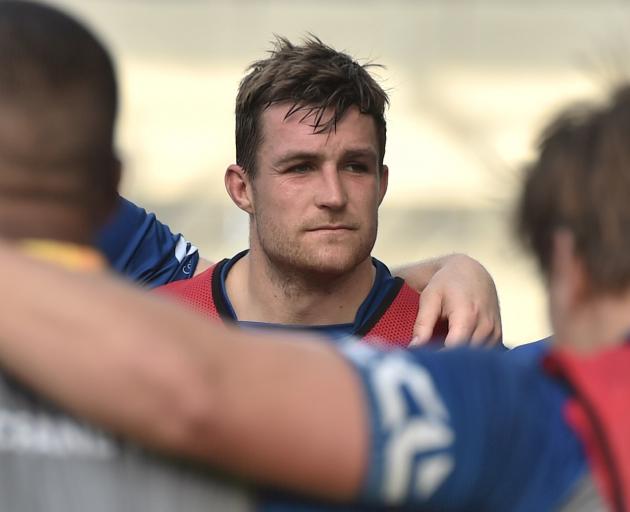 Otago skipper Michael Collins at training at Forsyth Barr Stadium yesterday. PHOTO: GREGOR...