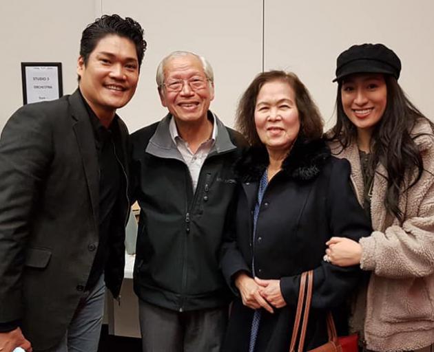 Vietnamese Society of Christchurch spokesman Minh Lengoc and his wife Thao with Showbiz...