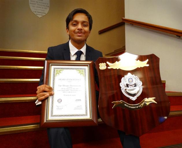 New Zealand Air Academy Oamaru flight school graduate and student of the year Yuvarajan...