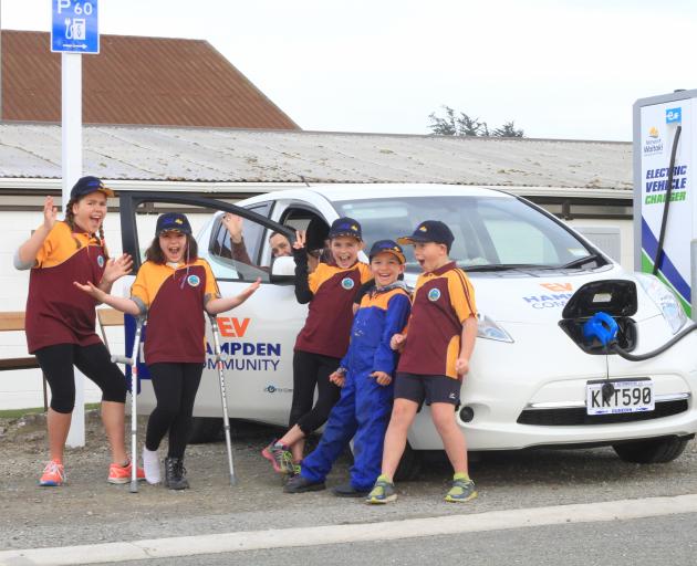 Hampden's own community electric car and charger.
