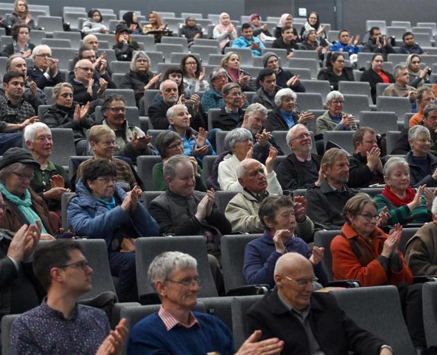 Delivering the 16th annual Open Peace Lecture at the University of Otago last night is Al Noor...