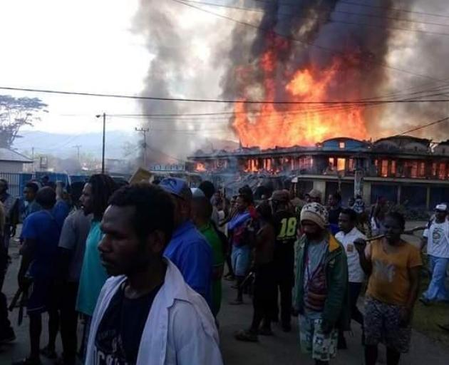 Unrest broke out in Wamena on 23 September. Photo: Supplied via RNZ