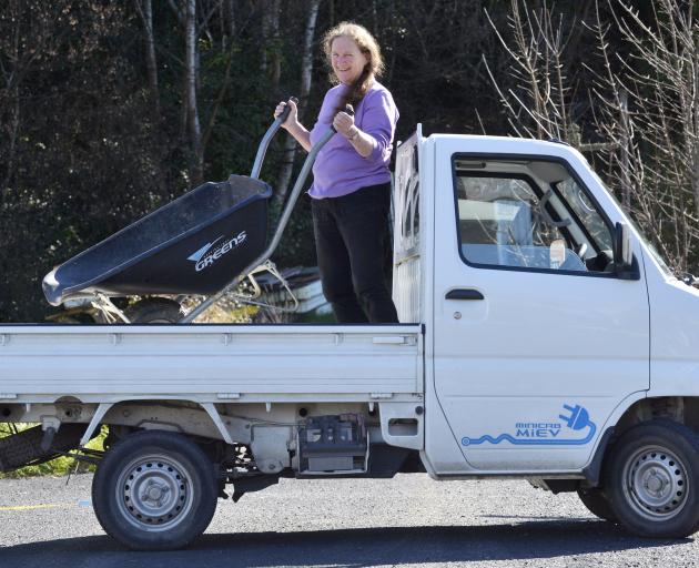 Electric truck driver Rachel Gibb, of Ravensbourne, Dunedin. 