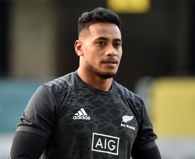 Shannon Fizell during a 2018 All Black rugby captains run at the Forsyth Barr Stadium in June....