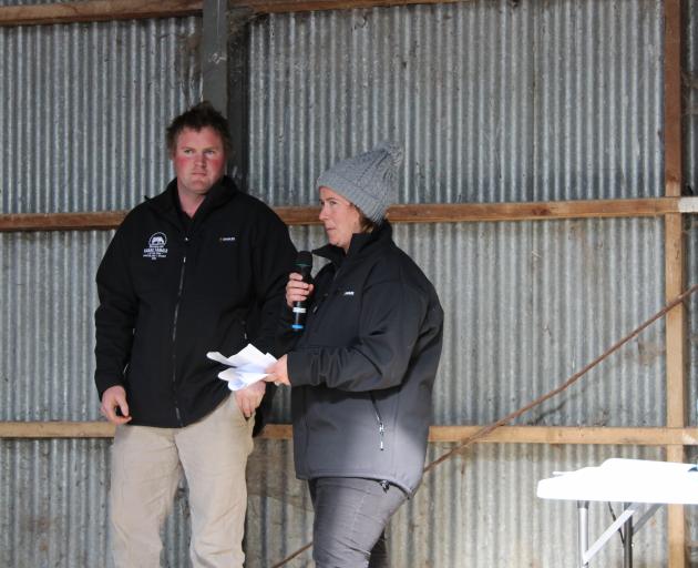 Simon and Hilary Vallely talk about their goals in the dairy industry at the Southland-Otago...