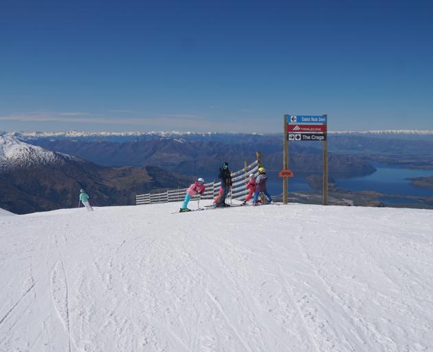Perfect spring skiing conditions at Treble Cone just days before it closes for the season on...