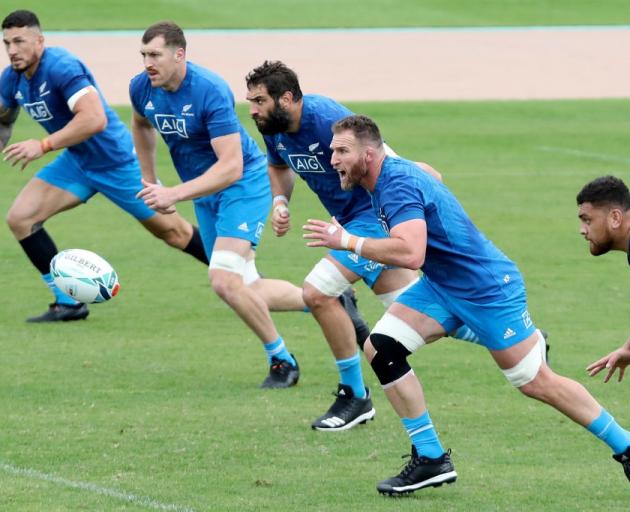 The All Blacks have been ramping up the intensity at training this week. Photo: Getty Images