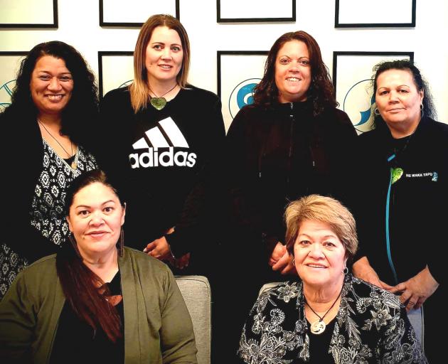 Staffing the new He Waka Tapu Ashburton office are, back row, Celia Colcord, Rana Kohunui,...