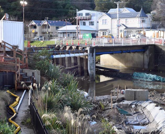 The Otago Regional Council is hoping its construction site at the Dundas St bridge will remain...
