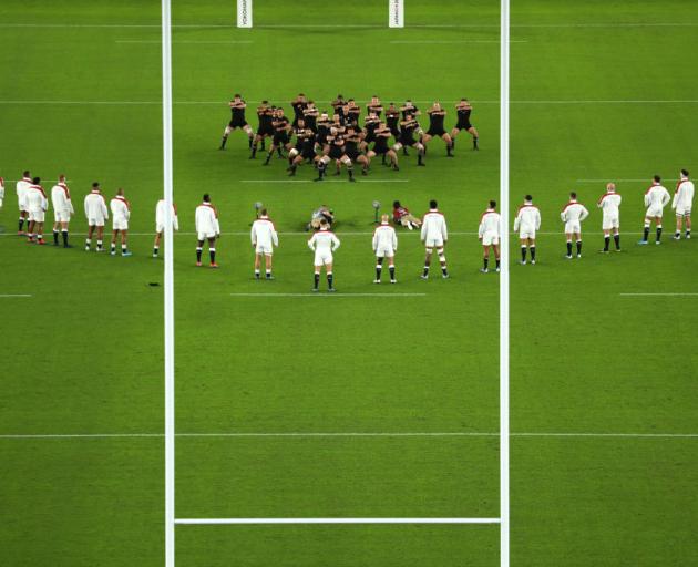 It is understood that the protocol states opponents must not cross the halfway line. Photo: Getty...
