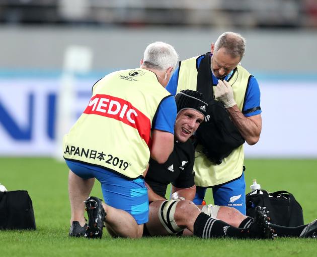 Matt Todd will miss the World Cup semifinal after injuring his shoulder against Ireland. Photo:...