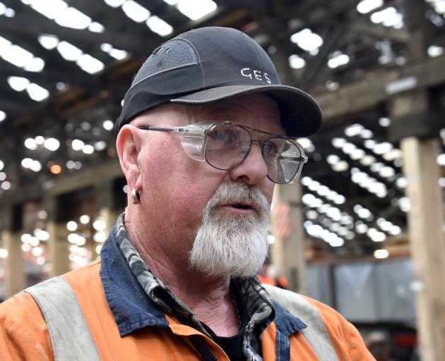 Hillside mechanical engineer Graeme Sayer is overjoyed to see investment in his workplace. Photo: Peter McIntosh