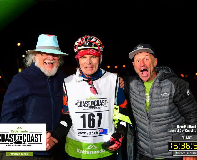 Dave Maitland crossed the finish line for his 25th event this year and was greeted by race...