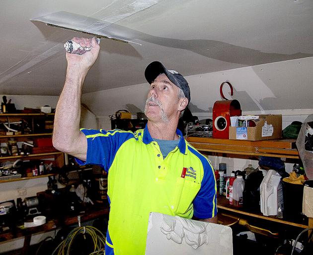 Mike Dorreen has been working as a plasterer for 25 years. Photo: Geoff Sloan