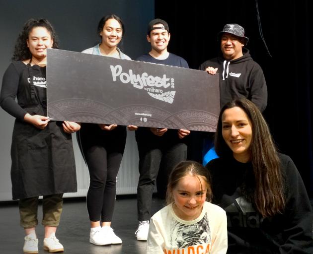 Central Lakes Polyfest co-organiser and Miharo business development manager Mandy Smith, front...