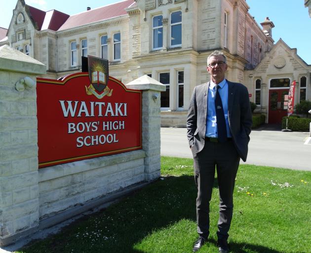 New Waitaki Boys’ High School deputy rector Roger van Booma at the school 
...