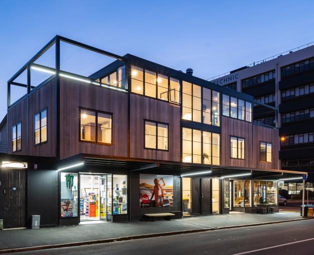 Dunedin’s campus dairy, Fluid Cafe and apartment building, designed by Gary Todd, of Gary Todd...
