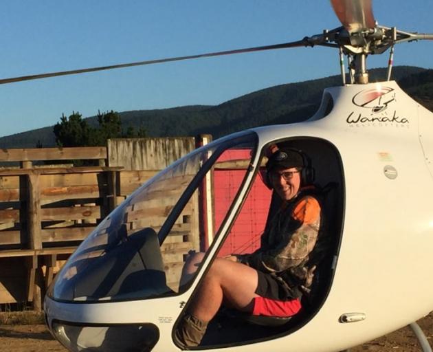 Ben Chambers heads off for a muster during one of his work placements. 