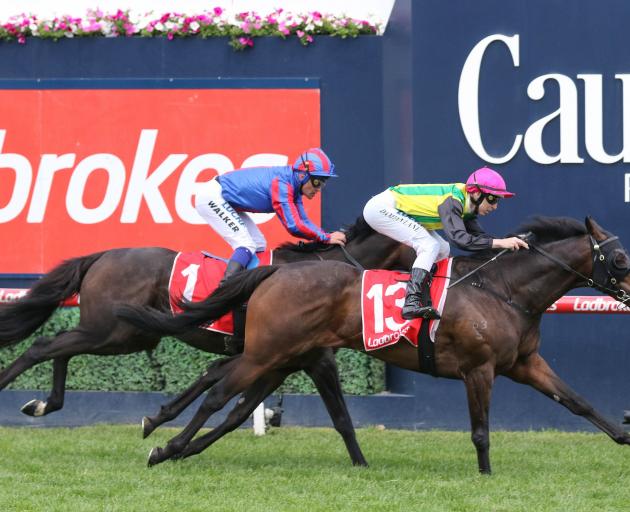 The Chosen One and rider Damian Lane beat Prince Of Arran and Michael Walker to win the Herbert...