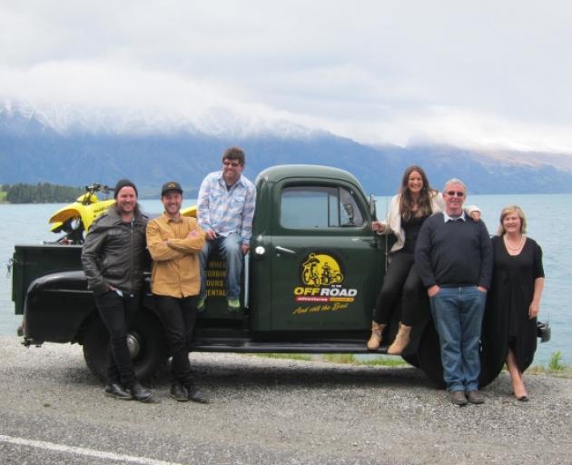 From left, Lachie, Scott, Brendan, Alanna, Denis and Marilyn Columb. PICTURE: MILES HOLDEN