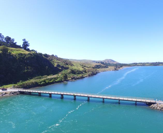 An aerial view of the Hinahina Bridge. Photo: Samuel White.