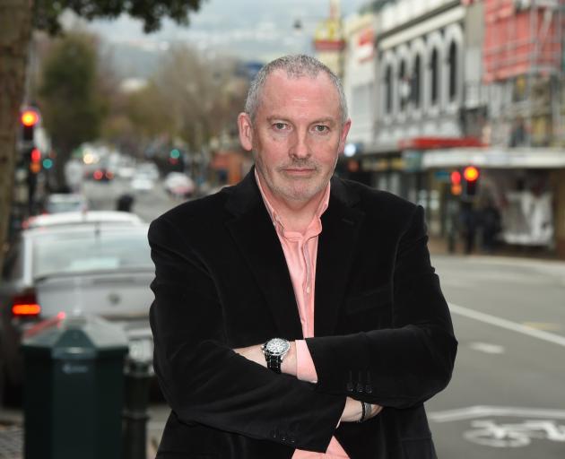 George St business owner Brent Weatherall is angry about the proposed changes to George St. PHOTO...