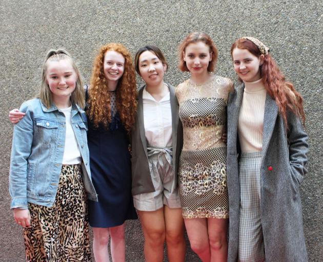 Christchurch Girls' High friends (from left) Connie Fitzgerlad, Anna Champion, Louise Kim, Freya...