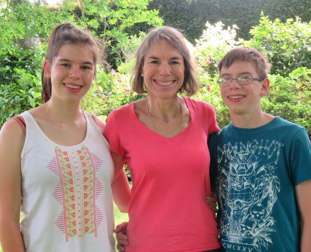 Health researcher Prof Kirsten Coppell with her children Catherine and Marcus Davidson. PHOTO:...