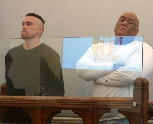 Samuel Cook (left) and Boycee Karetu pleaded guilty to conspiring to commit an aggravated robbery...