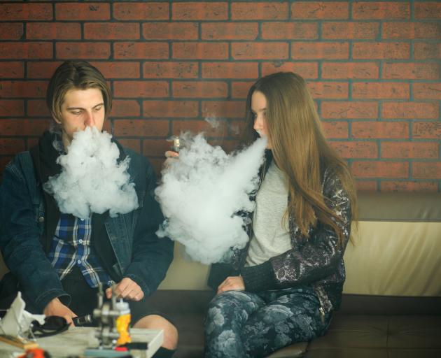 The Cancer Society is concerned about young people starting vaping. It is keen to collect the views of parents around the issue. PHOTO: GETTY IMAGES