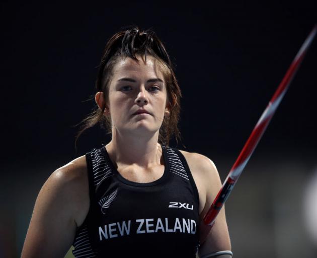 Holly Robinson, of Dunedin, looks on during the women's javelin throw F46 on at the IPC World Para Athletics Championships in Dubai yesterday. Photo: Getty Images