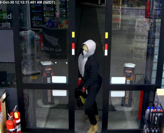 Police have released this CCTV image after an aggravated robbery last month. 